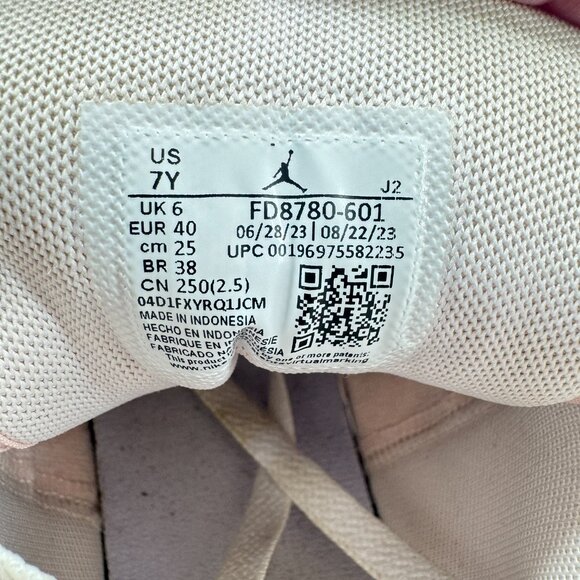 Nike Air Jordan 1 Mid GS 7Y Pink Foam Quartz Purple Sneakers Women’s 8.5 Shoes - Picture 11 of 12